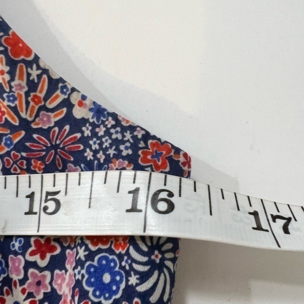 J.Crew Liberty Kayoko Floral Midi Dress Purple Cotton K7809 Size 2 - Picture 13 of 15
